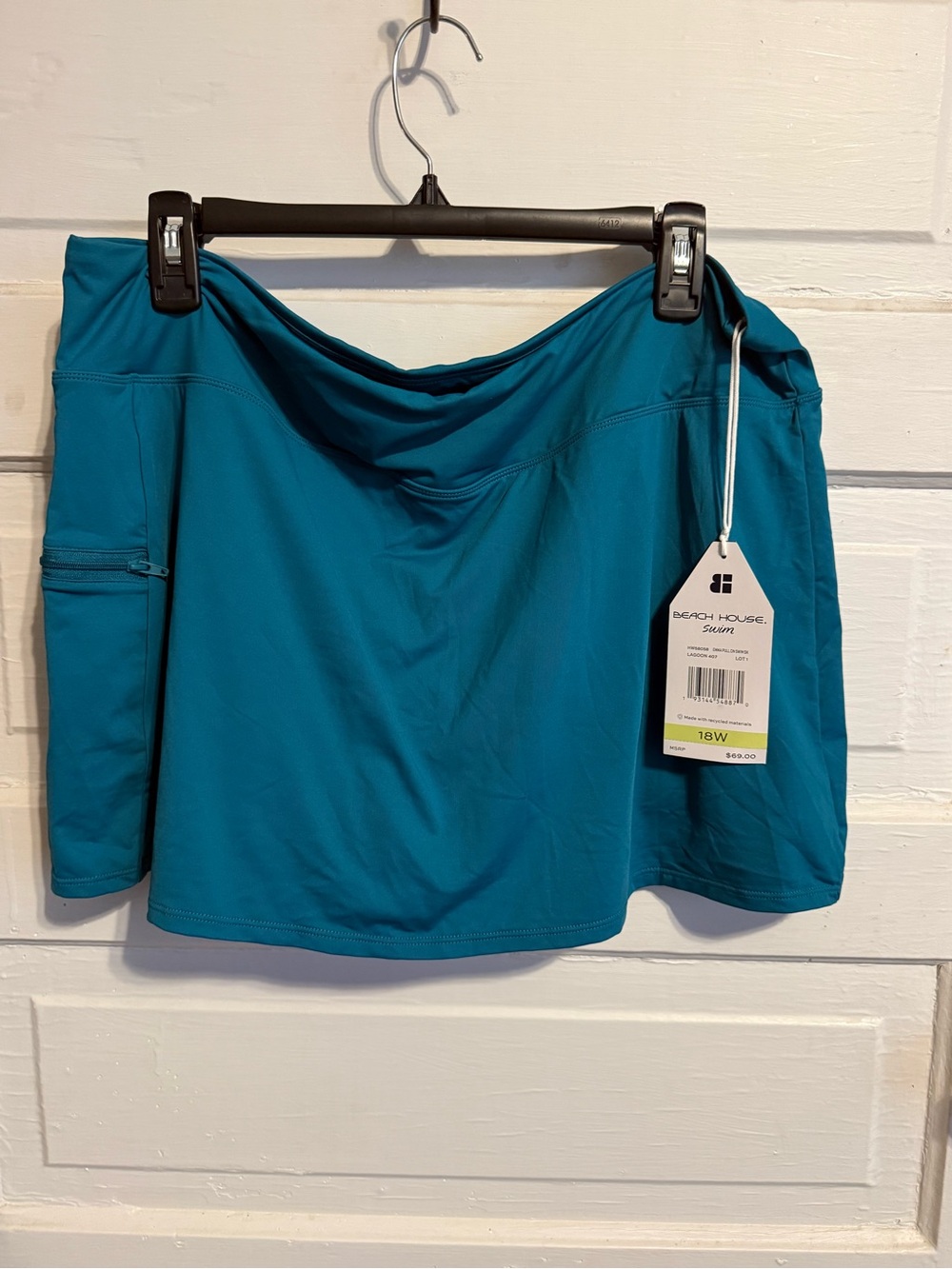 Beach House Lagoon Teal Swim Skirt Emma style